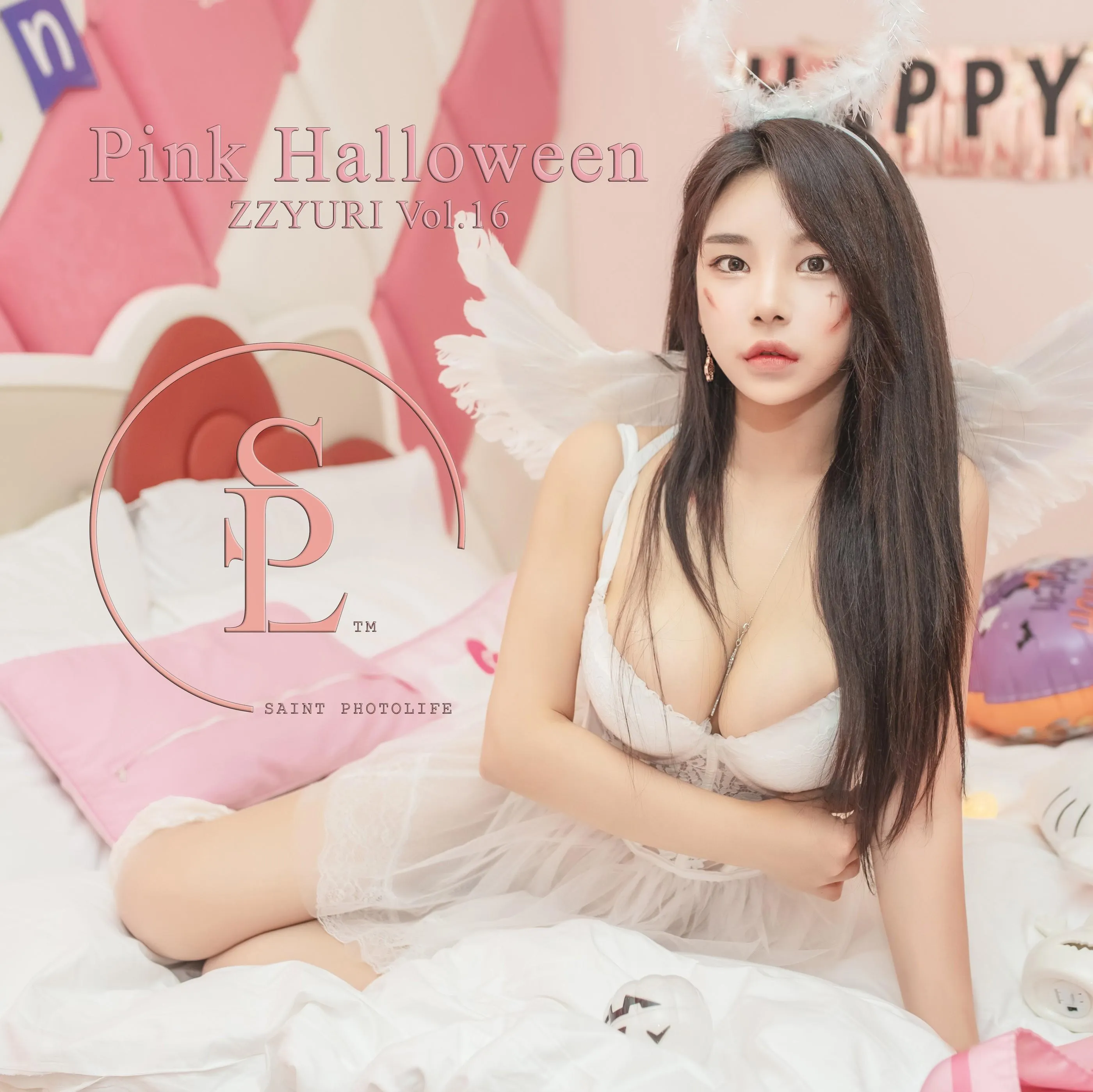 NO.040 SAINT Photolife – Zzyuri 쮸리 Vol.16 Pink Halloween [58P]插图1